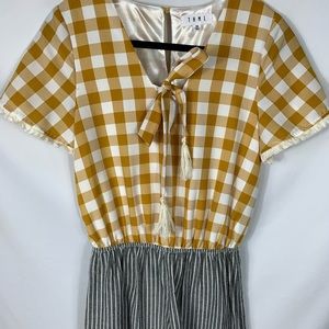 Super Cute Two Pattern Romper